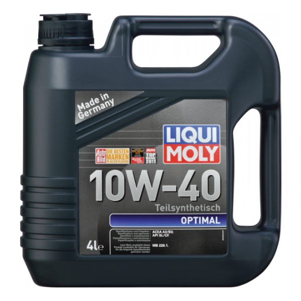 Моторное масло Liqui Moly Optimal 10w40, 3929 полусинтетическое (4л)